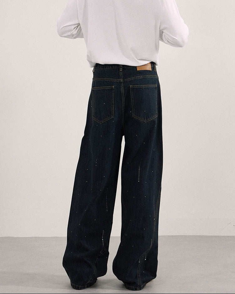 The Raindrop Stamped Jeans