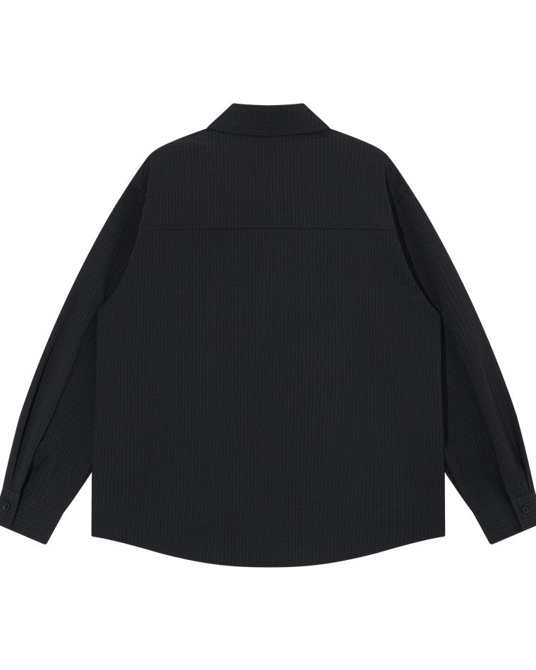 The Belmore Loose Weave Long Sleeve Shirt