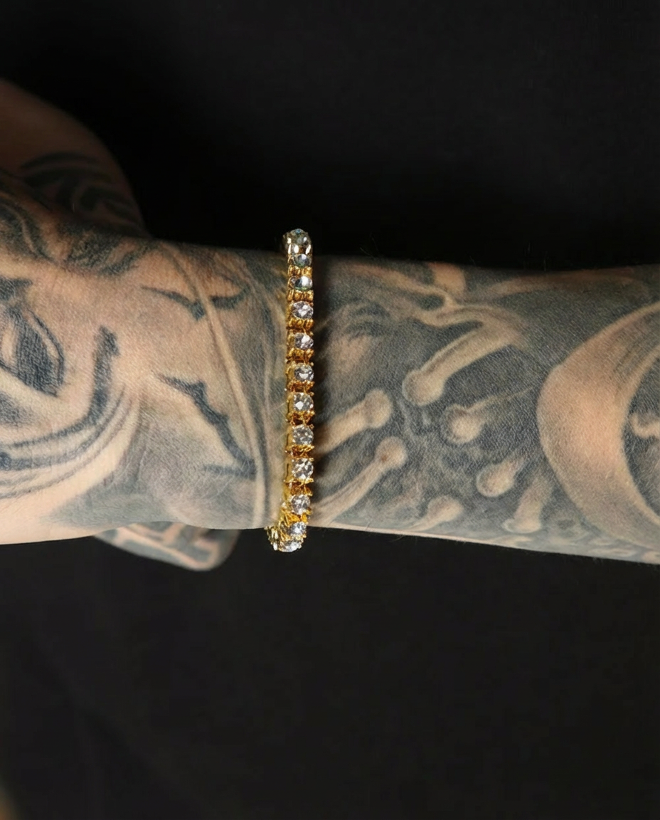 Round Ice Tennis Bracelet