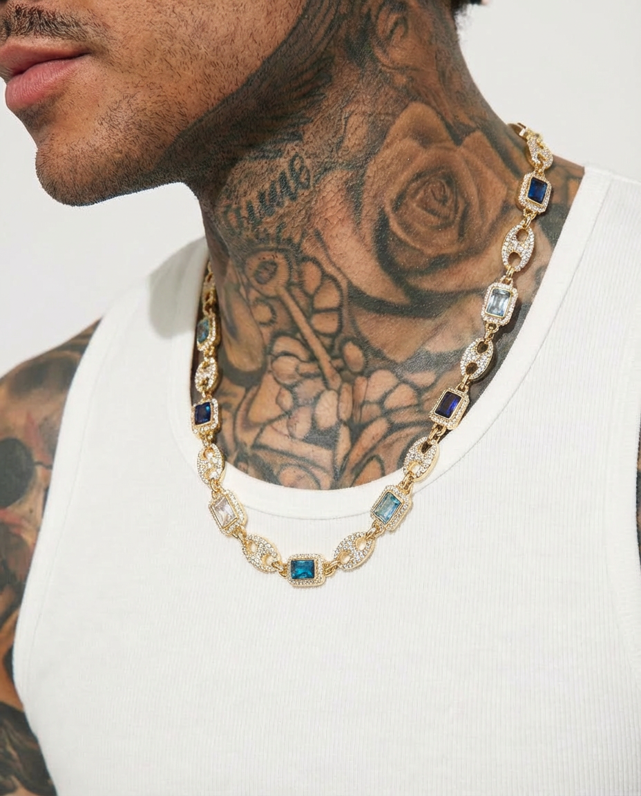 Sapphire Royale Link Necklace