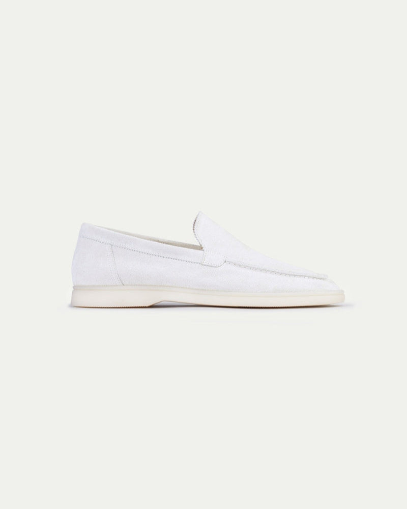 White Sand Suede loafers