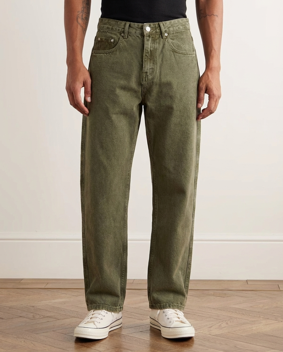 The Chromewash Straight Denim Jeans