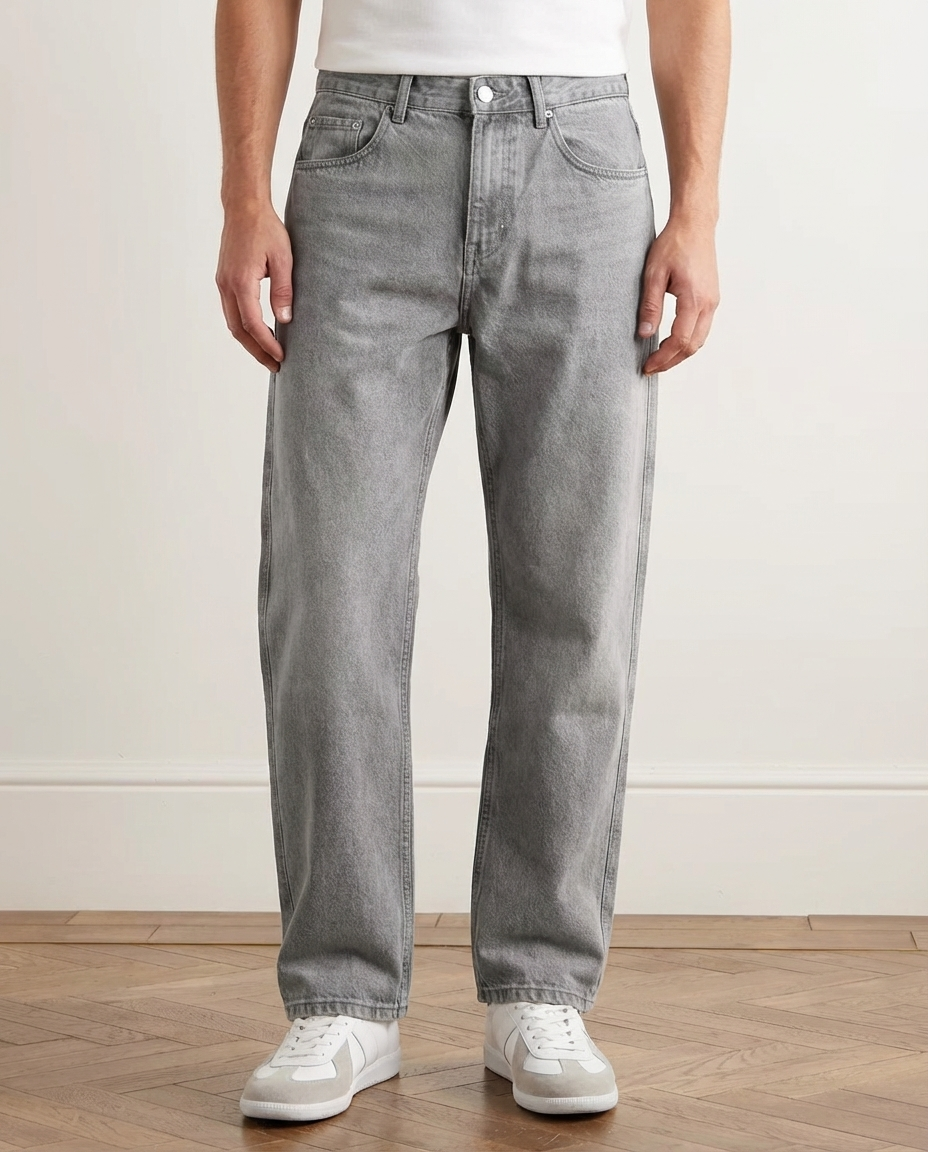 The Chromewash Straight Denim Jeans