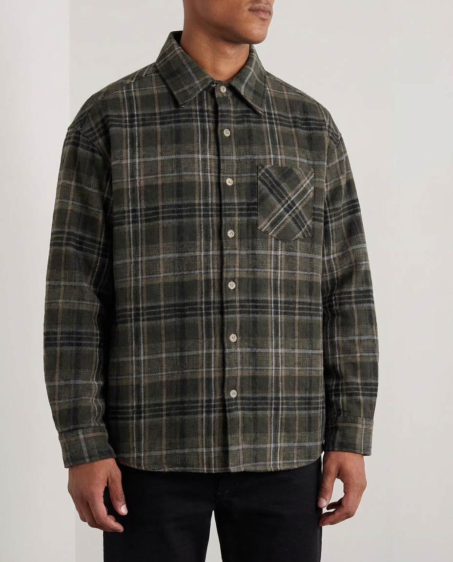The Ironlight Long Sleeve Plaid Overshirt