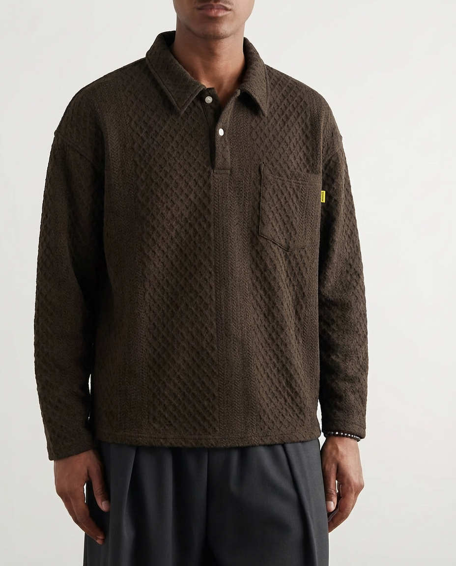 The Lassel Minimal Polo Sweater