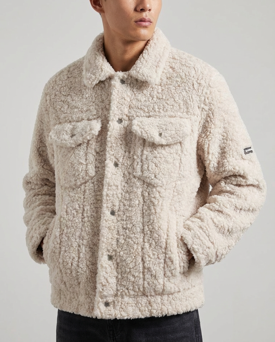 The Sable Shearling Overshirt Jacket