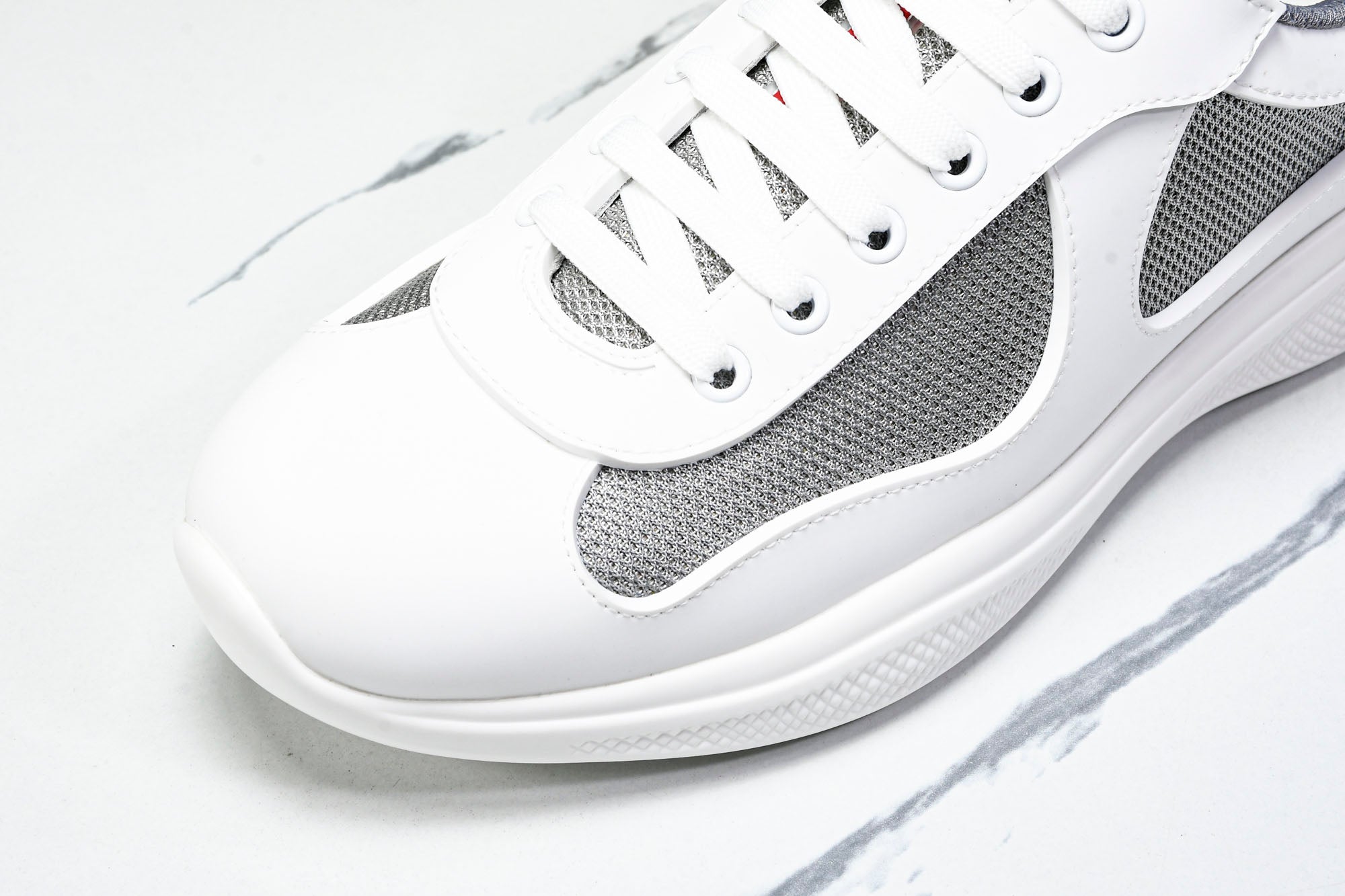 Prada America's Cup Sneaker Soft Rubber 'Cream White'