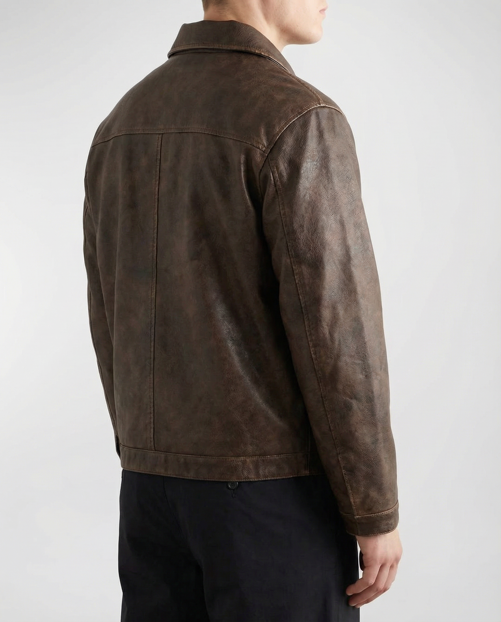 Vintage Brown Leather Jacket