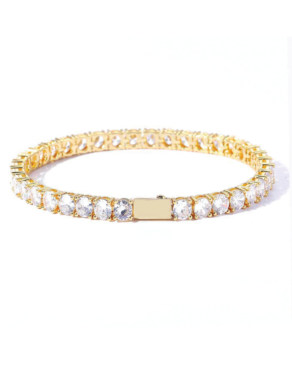 Round Ice Tennis Bracelet