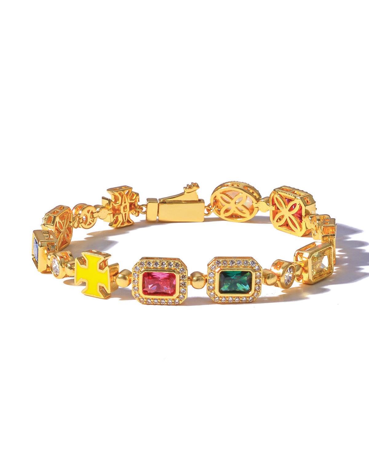 Multicolor Puzzle Gem Bracelet
