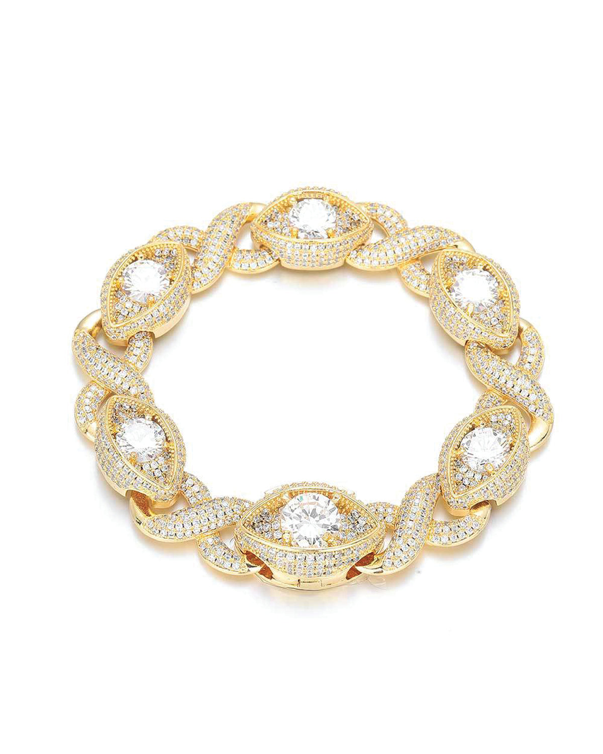 Marquise Iced Link Bracelet