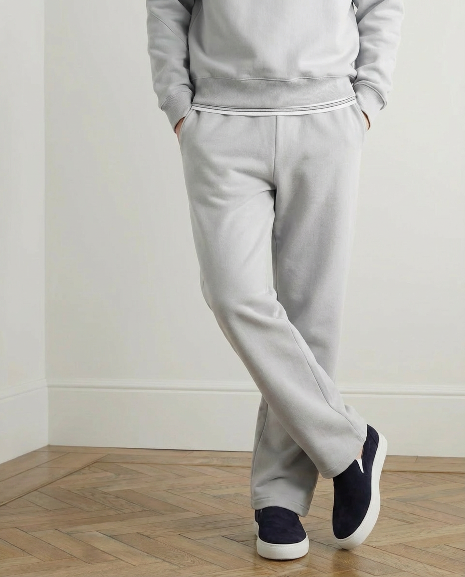 2-piece Loose Fit Hoodie and Joggers Set - Grey