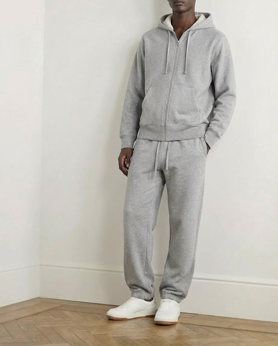 2-piece Loose Fit Zip-Up and Joggers Set