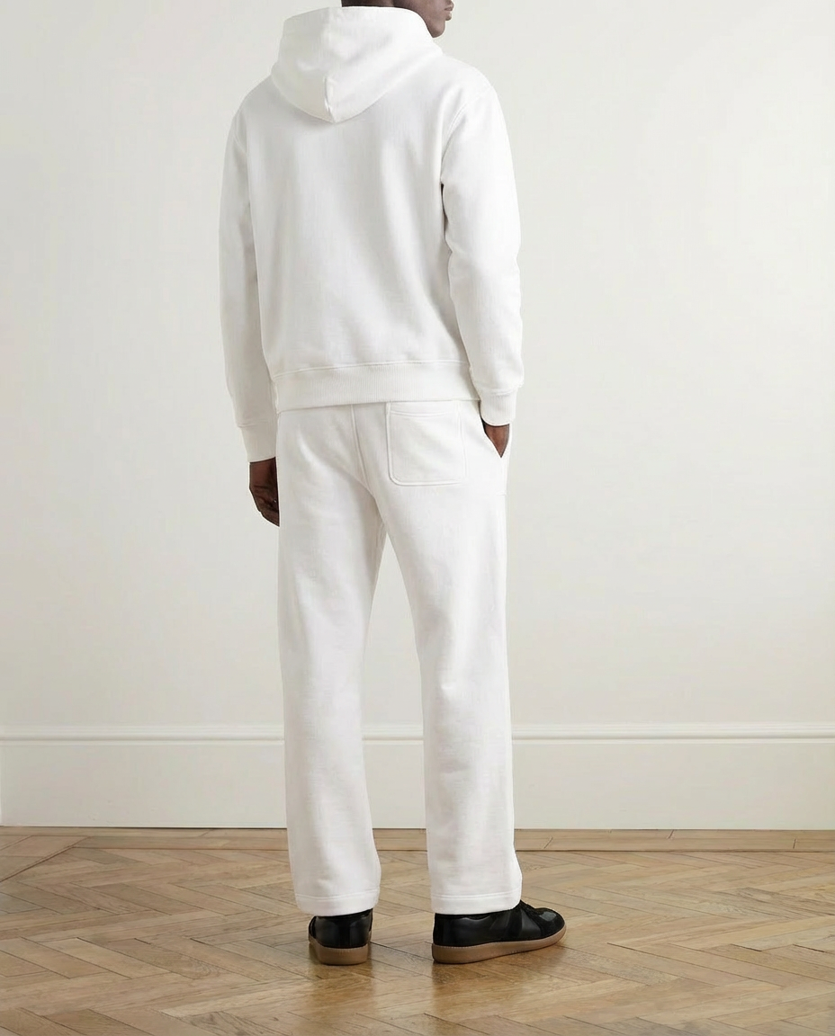 2-piece Loose Fit Hoodie and Joggers Set - White