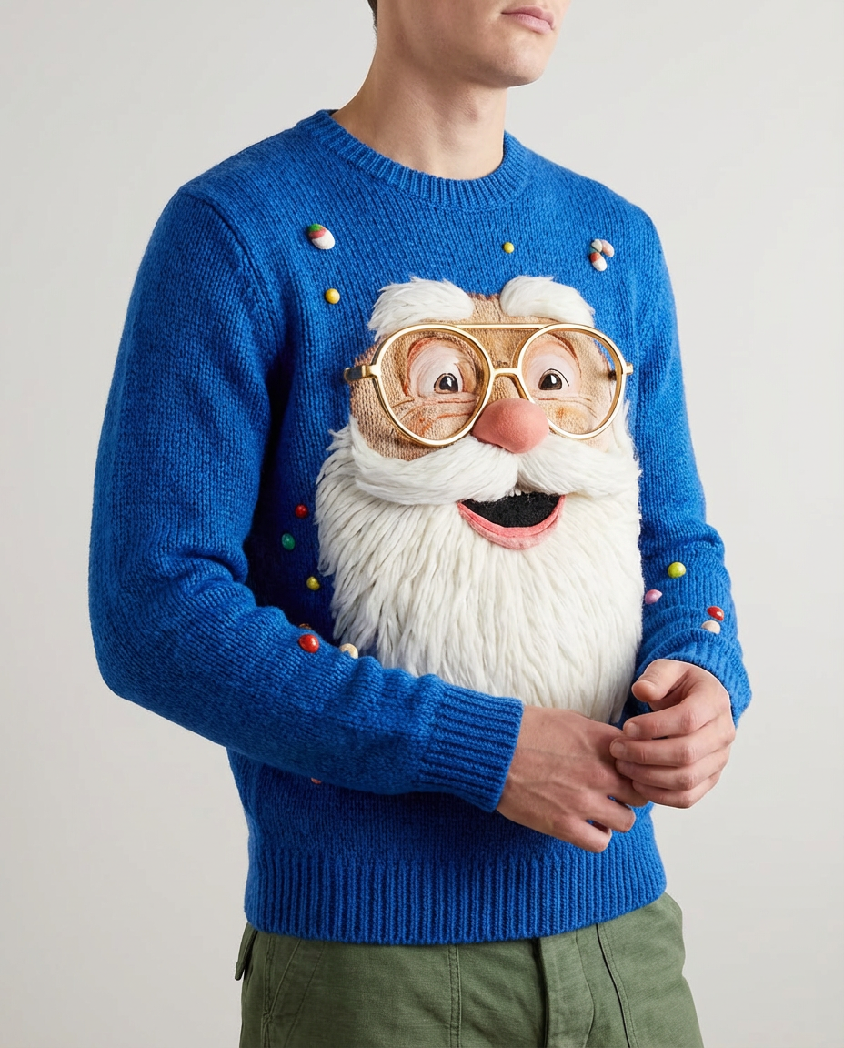 Laughing Santa Crewneck Sweater