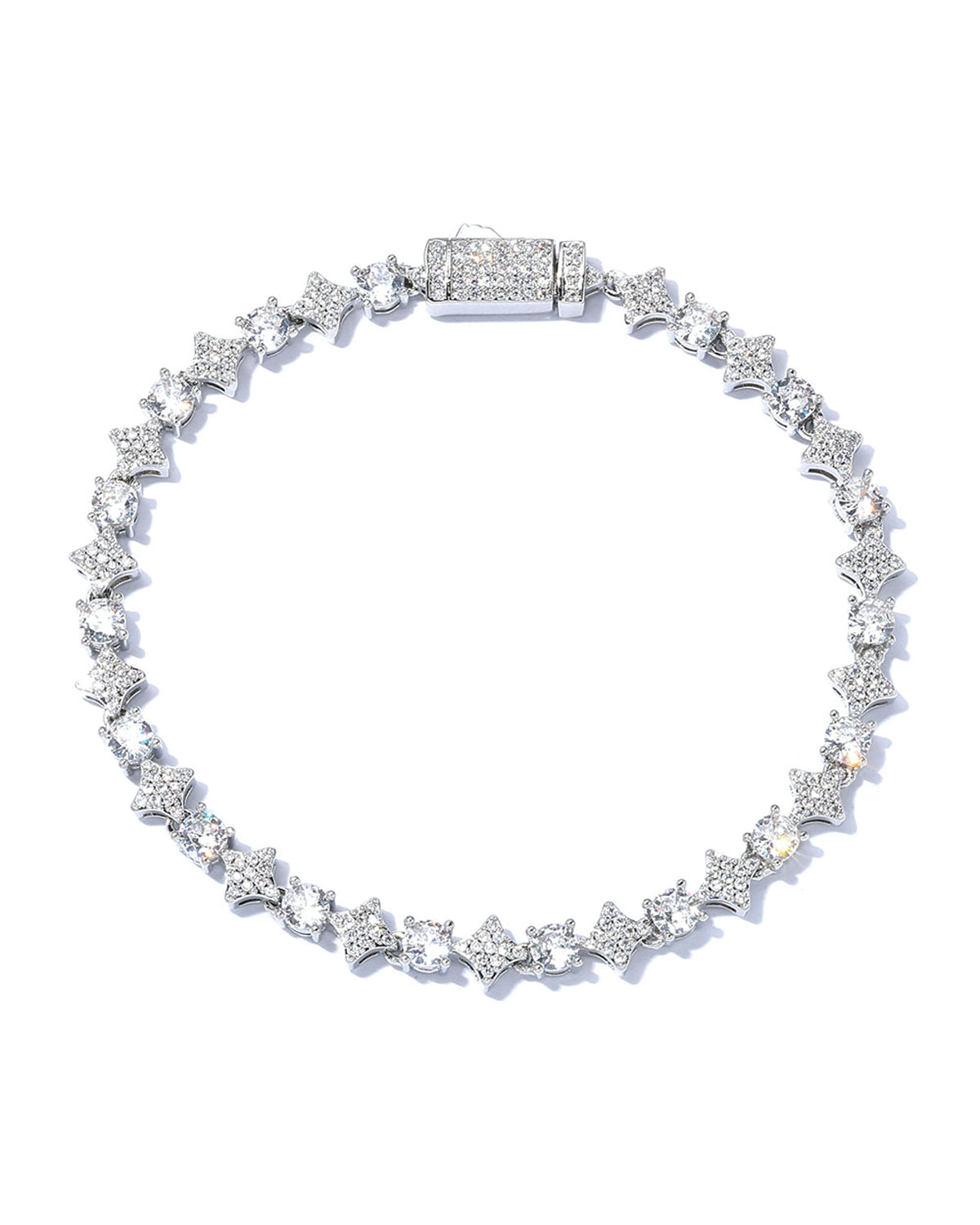 Star Halo Tennis Bracelet