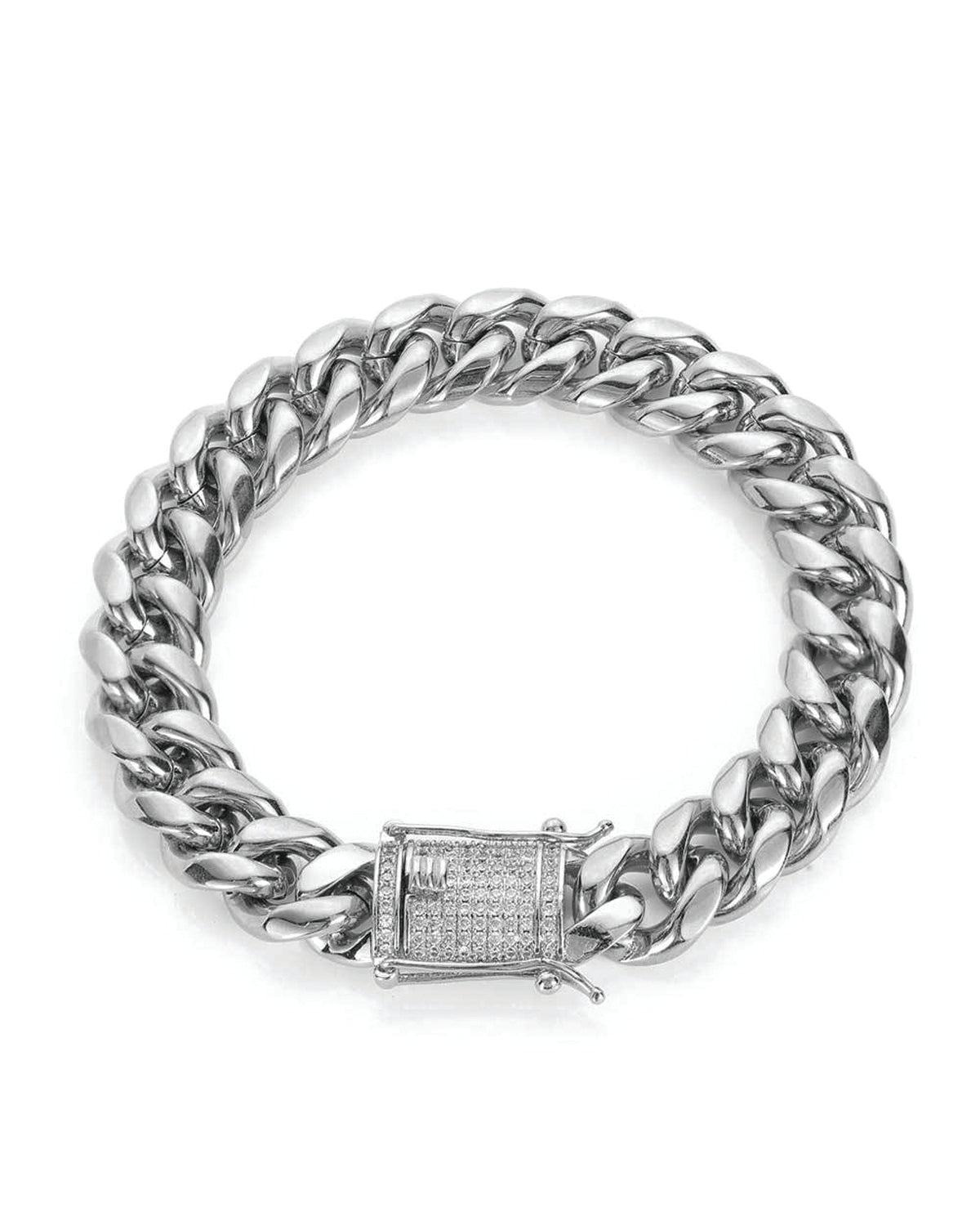 Iced Lock Key Cuban Bracelet