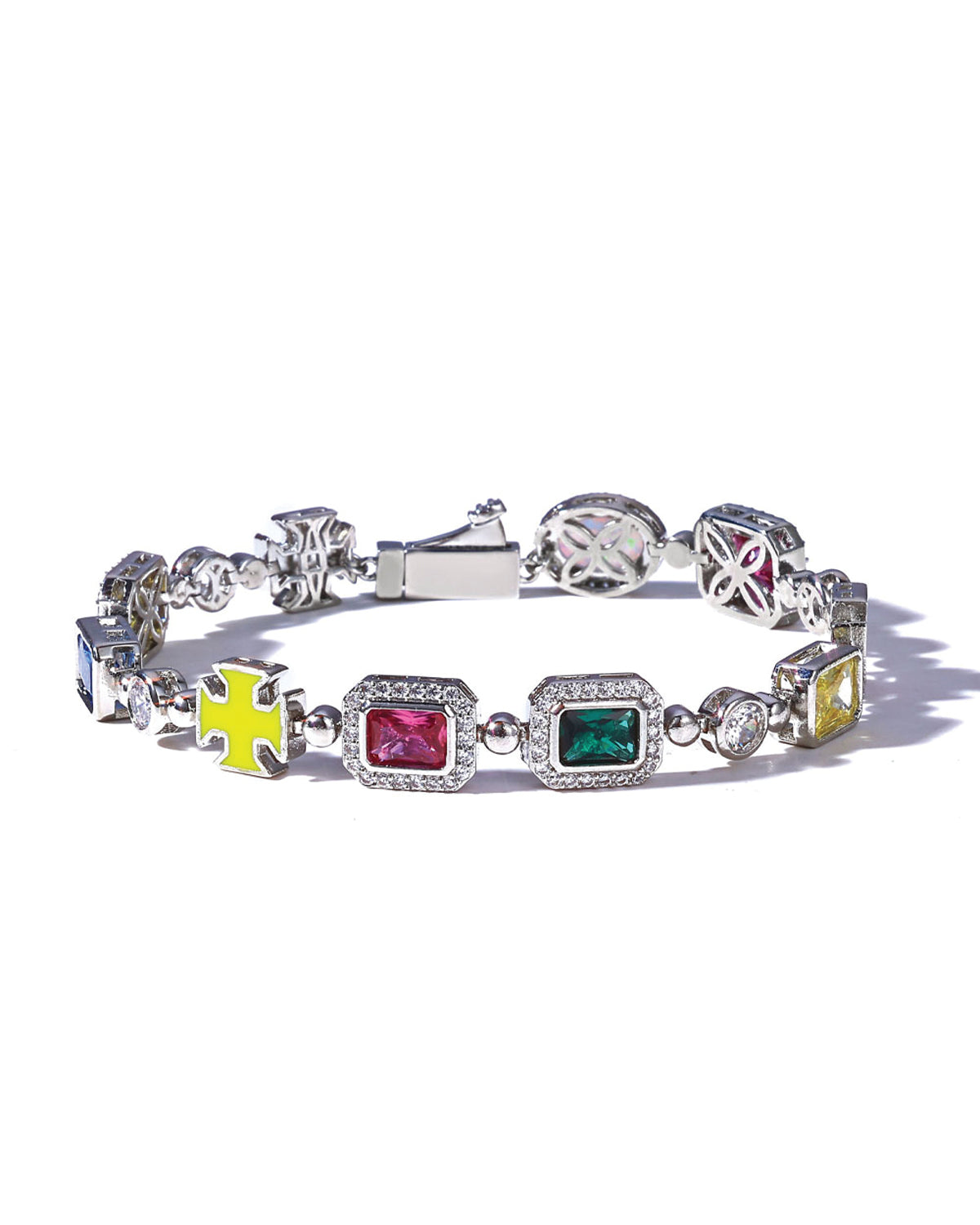 Multicolor Puzzle Gem Bracelet