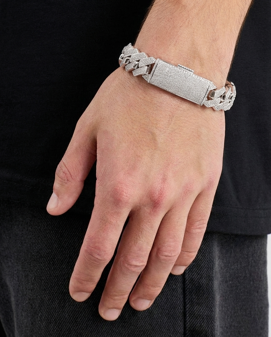 Iced Locked Out Cuban Bracelet
