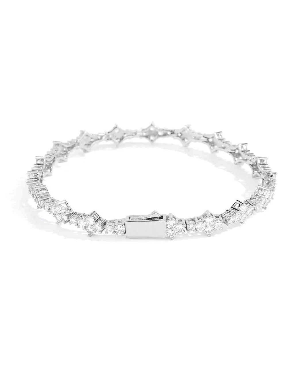 Star Cut Slim Tennis Bracelet