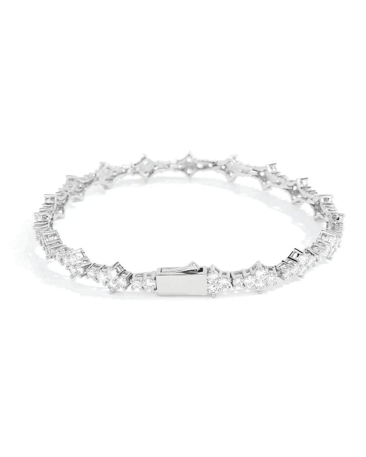 Star Cut Slim Tennis Bracelet