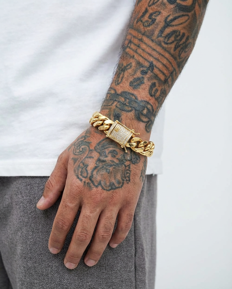 Meo Fully Cuban Link Bracelet